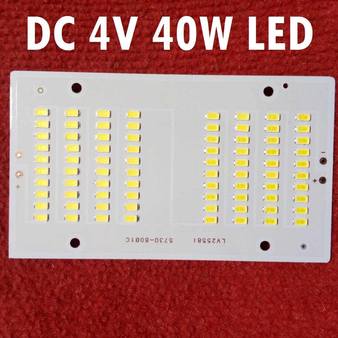 Picture of LV25581 4V 40W WHITE Color 3.7V 4V 40Watt LED Light Bulbs 130x75mm 80Pcs SMD LED White
