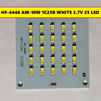 Picture of HF-4446 AM-10W 1C25B WHITE Color 3.7V 10Watt LED Light Bulbs 69x63mm 250Pcs SMD LED White 10W LED Light SMD Board 3.7V SMD LED Light Plate SMD 3.7V LED Light 10W For 3.7V 18650 Battery