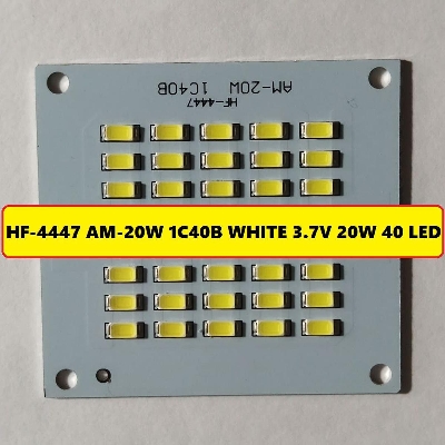 Picture of HF-4447 AM-20W WHITE Color 3.7V 20Watt LED Light Bulbs 69x63mm 40Pcs SMD LED White 20W LED Light SMD Board 3.7V SMD LED Light Plate SMD 3.7V LED Light 20W For 3.7V 18650 Battery