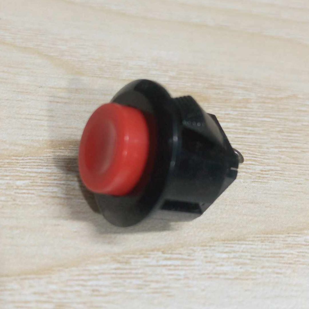 Picture of 20x15mm 250V 1A Push Button Switch DS-412-RED & BLACK SPST