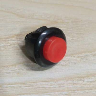 Picture of 20x15mm 250V 1A Push Button Switch DS-412-RED & BLACK SPST