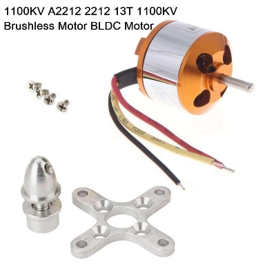 Picture of 1100KV A2212 2212 13T A2212 1100KV Motor BLDC Motor With 3.5mm Male Plug Jack Cables Mini Fans Fixed Wing For F450 S500 Frame