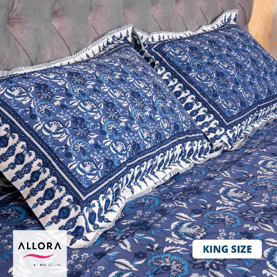Blue Print Allora Bed Sheet ALLORA BDonline shop bangladeshothoba.com