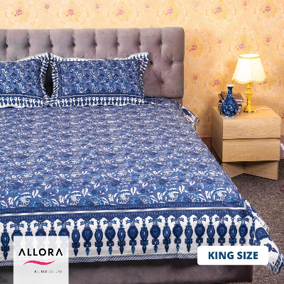 Blue Print Allora Bed Sheet ALLORA BDonline shop bangladeshothoba.com