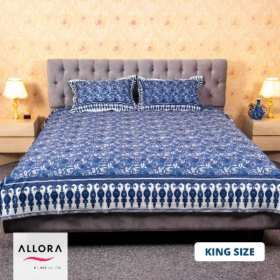 Blue Print Allora Bed Sheet ALLORA BDonline shop bangladeshothoba.com