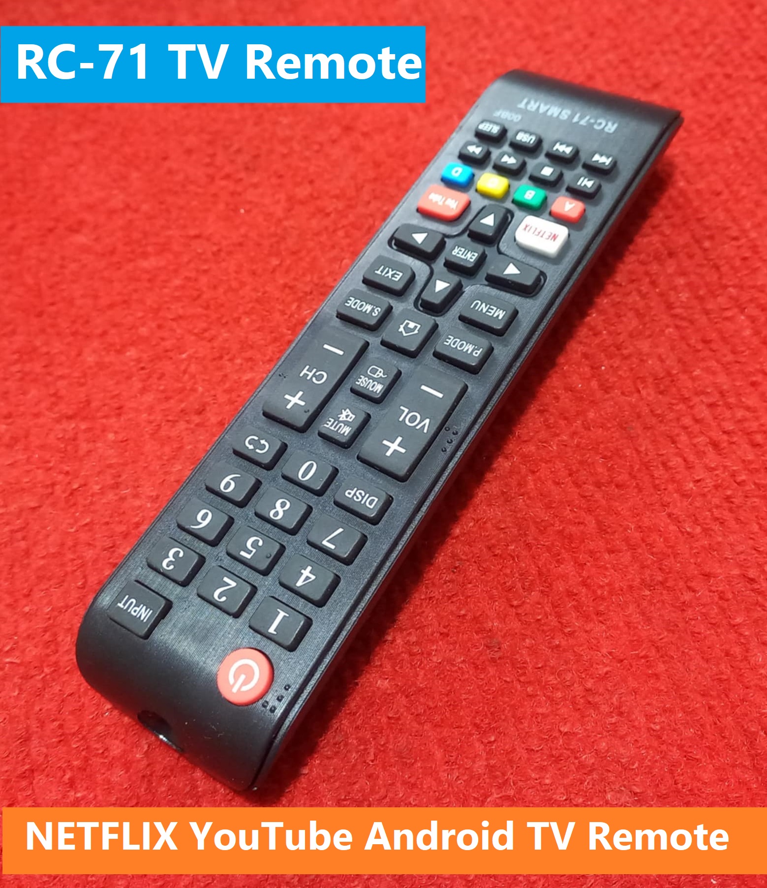 Picture of RC-77 TV Remote Controller RC-77 TV Remote Control LED TV Remote For Wal-ton TV Remote TC-L Vis-ion Sin-ger TV Remote