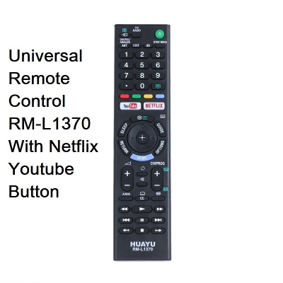 Picture of RM-L1370 TV Remote Controller RM-L1370 TV Card Remote RM-L1370 TV Remote Control With Netflix Youtube Button Replacement Remote Control TV For TV-HDTV 3D LCD LED OLED UHD 4K HDR TV