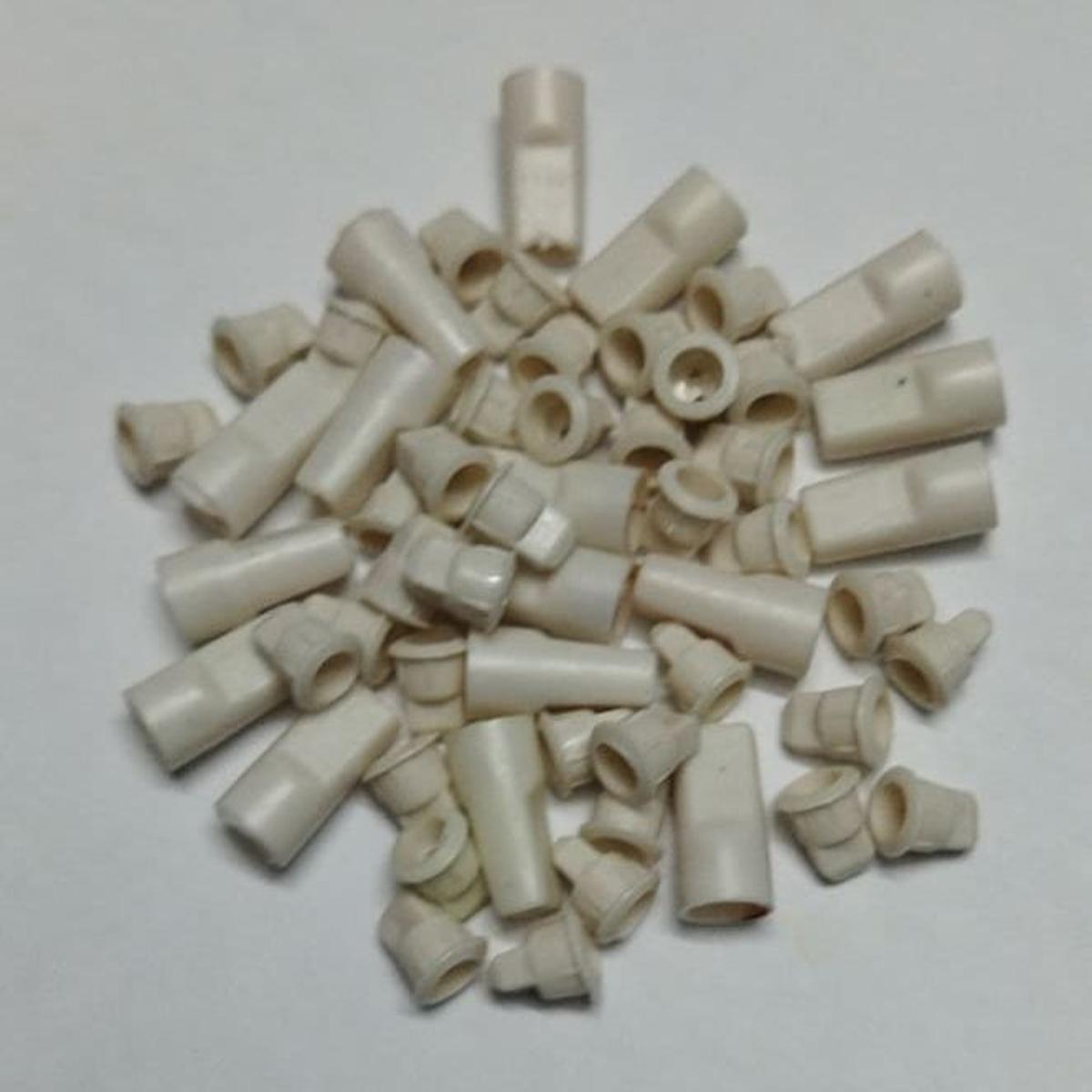 Picture of 50Pcs- WHITE 5mm Plastic LED Holder 5mm Series LED Light Holder White 5mm Round LED Light White Holder Blue Light Bulbs Cover For Decoration Light Party