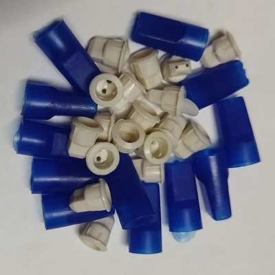 Picture of 50Pcs- BLUE 5mm Plastic LED Holder 5mm Series LED Light Holder Blue 5mm Round LED Light Bulb Holder Blue Light Bulbs Cover For Decoration Light Party
