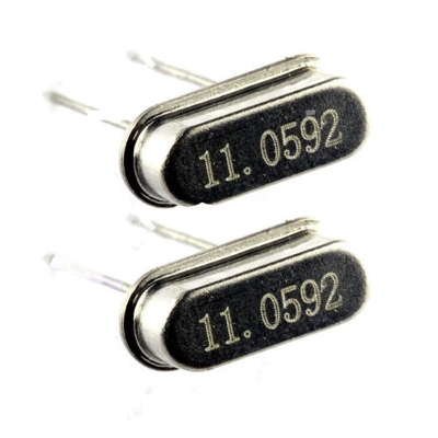 Picture of 5Pcs- 11.0592MHz Crystal Oscillator 11.0592MHz Mini Passive Resonator 11.0592MHz Inline  Passive Components 2 Pin Leads Crystal 