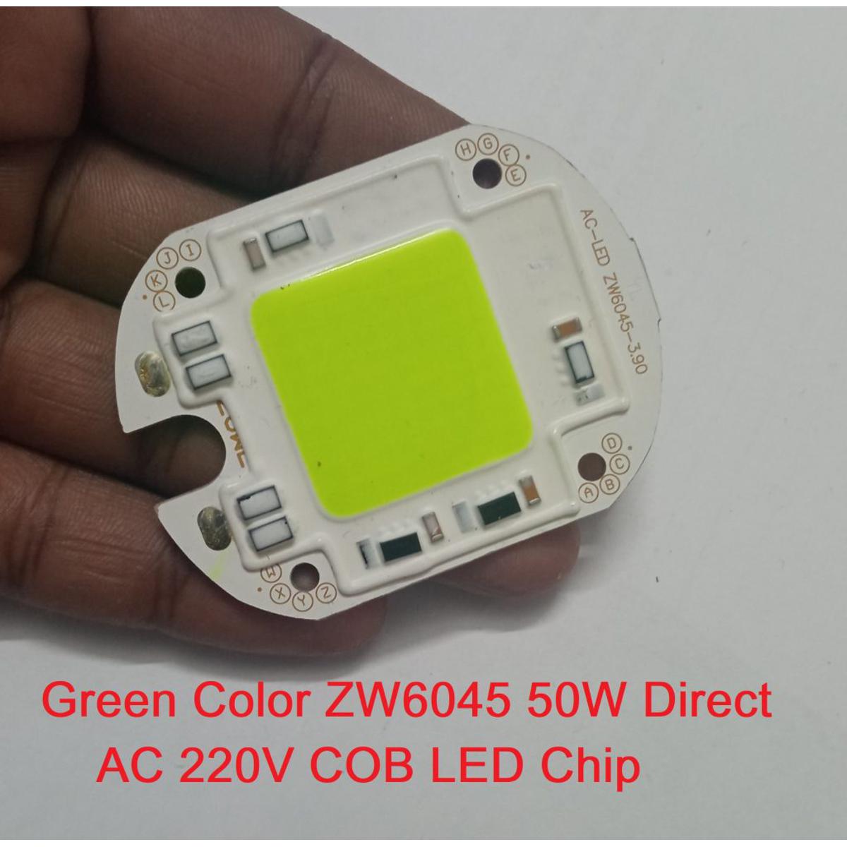 Picture of GREEN Color ZW6045 50W Direct AC 220V 50W Size 60x45mm COB SMD LED Light Chip Green COB LED Light 220V COB LED Light 50W COB Light COB LED Chip 220V COB LED Chip 50W Light Bulbs