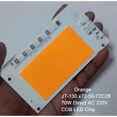 Picture of ORANGE Color JT-130.x72-50-72C2B 70W Direct AC 220V 70W Size 130x72mm COB SMD LED Light Chip Orange COB LED Light 220V COB LED Light 70W COB Light COB LED Chip 220V COB LED Chip 70W Light Bulbs