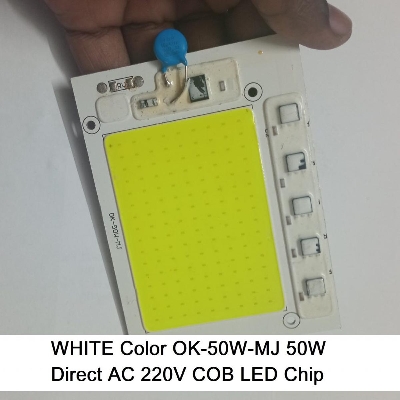 Picture of WHITE Color OK-50W-MJ 50W Direct AC 220V 50W Size 105x76mm COB SMD LED Light Chip Pink COB LED Light 220V COB LED Light 50W COB Light COB LED Chip 220V COB LED Chip 50W Light Bulbs