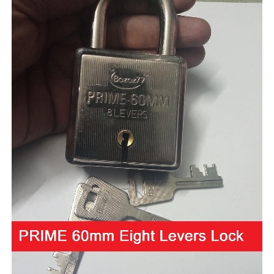 Picture of 60mm Eight Levers Double Locking Pad Locks Top Security 8 Levers 60mm Padlock With 3 Keys Rust Proof Mechanism Non Interchangeable Key For Shop Garage Warehouse Godown Showroom Locking