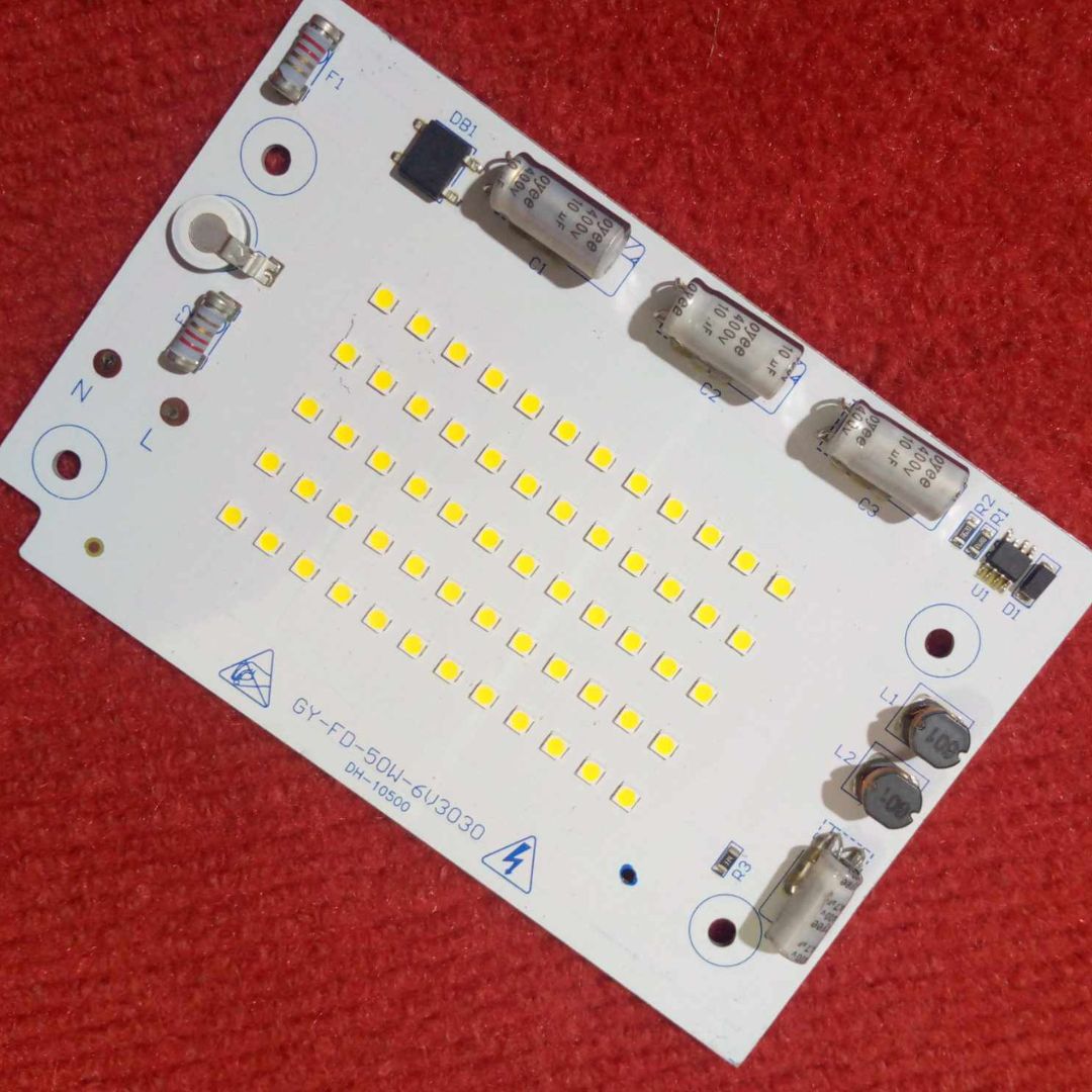 Picture of WHITE Color 50W Direct AC 220V GY-FD-50W-6V3030 50W Size 130x85mm COB SMD LED Light Chip White COB LED Light