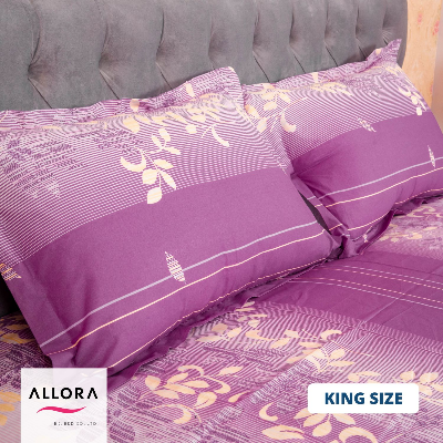 Purple Print Allora Bed sheet ALLORA BDonline shop bangladeshothoba.com