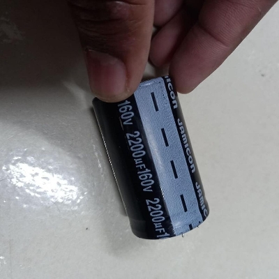 Picture of 2200uF 160V Capacitor RADIAL Electrolytic Capacitor 2200uF Capacitor 160V 2200uF Polarized Aluminum Electrolytic 160V Capacitors 2200uF 2 Pin Leads