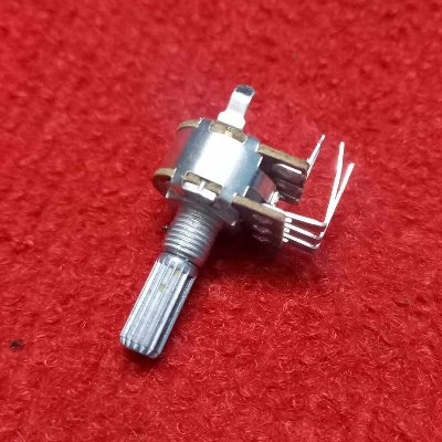 Picture of Refined Taste - 2Pcs- DUAL LINE 6Pin 100K Potentiometer Double Gang 6 Terminals Panel Mount 100K Ohm 1/2W 6 Pin 100K Rotary Taper