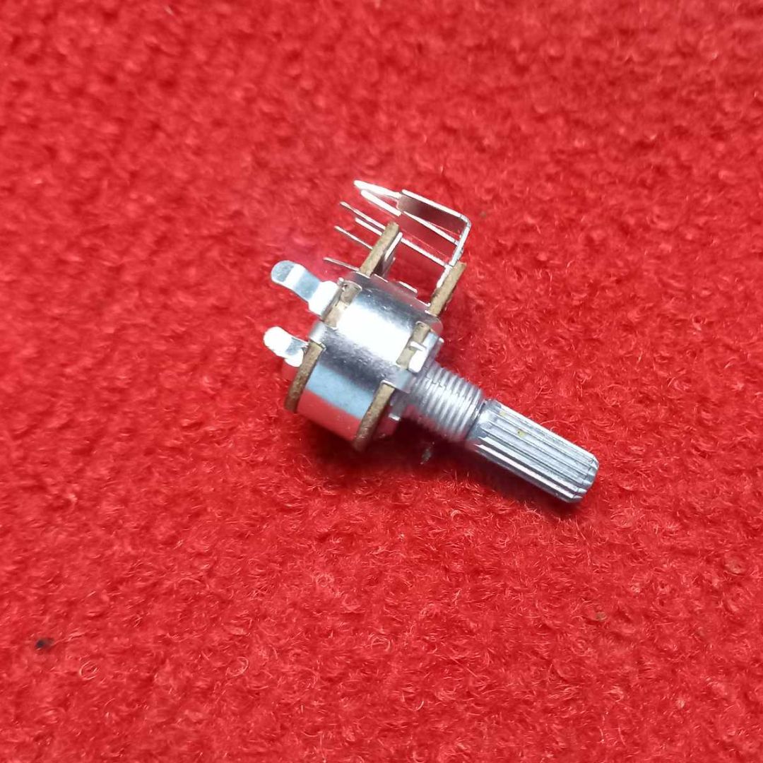 Picture of Refined Taste - 2Pcs- DUAL LINE 6Pin 100K Potentiometer Double Gang 6 Terminals Panel Mount 100K Ohm 1/2W 6 Pin 100K Rotary Taper