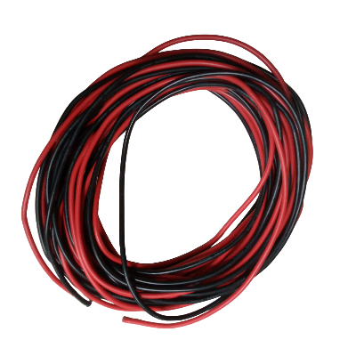 Picture of Heat Resistant Soft Silicone Wire Black White RC Battery Connector Flexible Cable 14 AWG Diameter 4mm For RC DYE Project Copper Wire 2 Feet (1Feet Black+1Feet White) Electrical Circuitry & Parts