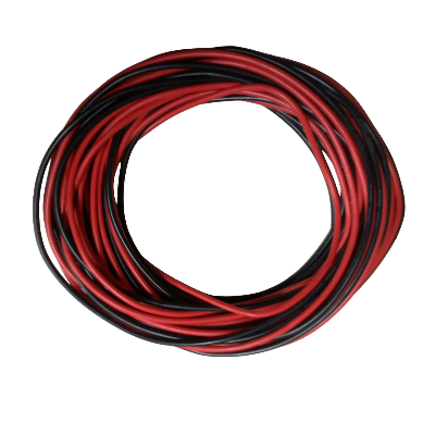 Picture of Heat Resistant Soft Silicone Wire Black White RC Battery Connector Flexible Cable 14 AWG Diameter 4mm For RC DYE Project Copper Wire 2 Feet (1Feet Black+1Feet White) Electrical Circuitry & Parts