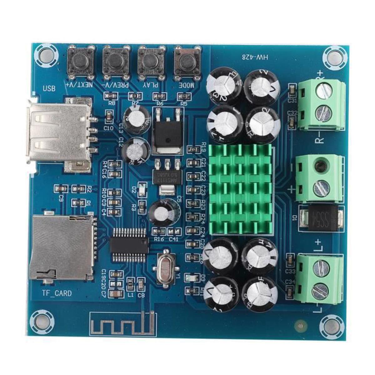 Picture of 50W CHINESE HW-428 TPA3116D2 Amplifiers Circuit Board For 50W 50W Speakers Dual Channel TPA3116 Amplifiers Board DC 12-24V TPA3116D2 Subwoofer Amplifier Audio Circuit