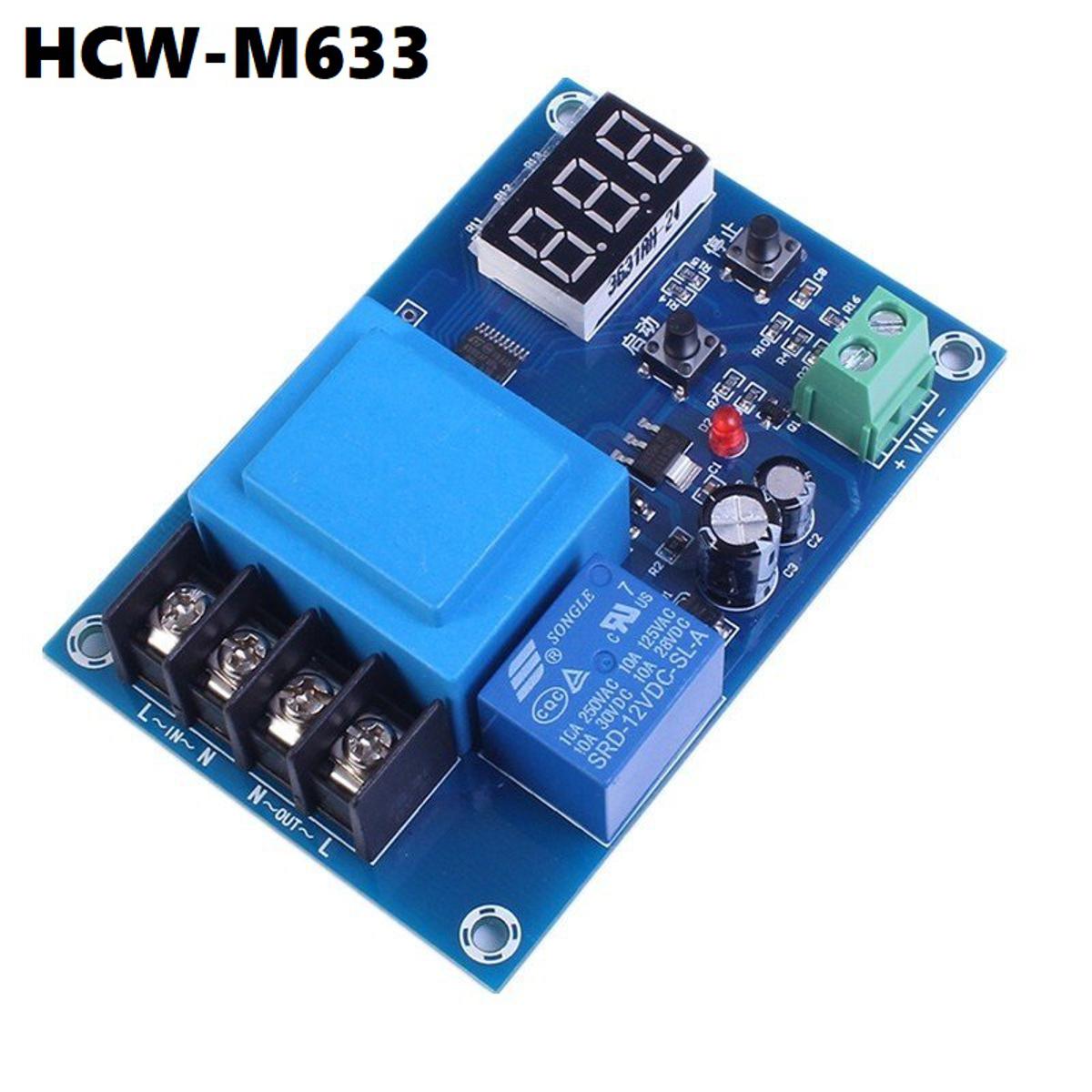 Picture of HCW-M633 Battery Charger Control Module DC 6-60V Lithium Battery Charging Control Switch Protection Board M633 Battery Control Circuit With Switches 