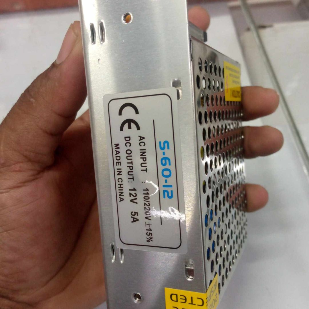 Picture of 12V 5Amp SMPS AC 220V To DC 12V 5A 60W Switching Mode Power Supply Adapters Charger SMPS Power Supply 12V 5A For Industrial 3D Printers CNC Machine 5A 12V SMPS