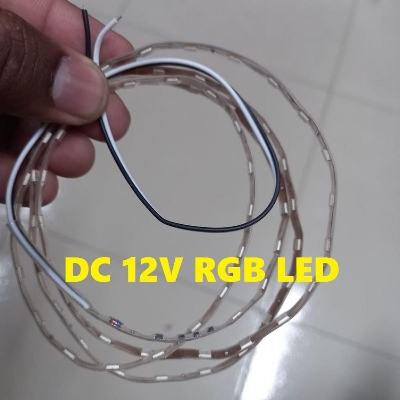 Picture of MULTICOLOR RGB 3-Feet 72Pcs 12V LED Light RGB Strip LED Lights Multicolor DC 12V RGB LED Strip Color Changing Light For Room Party Decoration RGB Light Strip LED Bulbs 