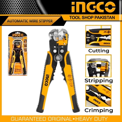 Picture of HWSP102418 Wire Stripper And Crimper 3 In 1 Multi-Function Adjustable Automatic Industrial Wire Stripper Cutter 210mm Tools For Stripping Cutting Crimping 