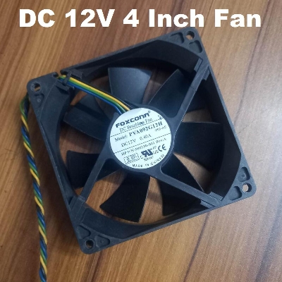 Picture of 4 Inch FAN 12V COOLING Fan 4 Inch Cooling Fan 12V 90x90x25mm Fan Heatsink Cooler Radiator Cooling Fan 12V DC Fan Heat Dissipation Mini Fans With Cables
