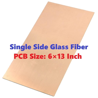 Picture of FR-4 GLASS Fiber Copper Clad PCB Board 13x6 Inch SINGLE Layer Copper Clad Board Prototype Board Glass Fiber FR-4 PCB Sheet 13x6 Inch Prototype PCB Board For Electrical Circuitry & Parts