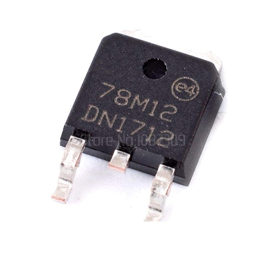 Picture of A CLASS SMD 78M12 LM7812 IC L7812C2T LM7812 Voltage Regulator IC 12V 1.5A 7812  Voltage Regulator IC 3 Pin Leads TO-220 Fixed 12V IC