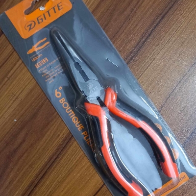 Picture of LONG NOSE PLIERS 150mm Multifunctional Long Nose Mini Plus Tools 6 Inch Carbon Steel Outdoor Camping Hand Nose Plus Mini Tools Plus Wire Nose Pliers