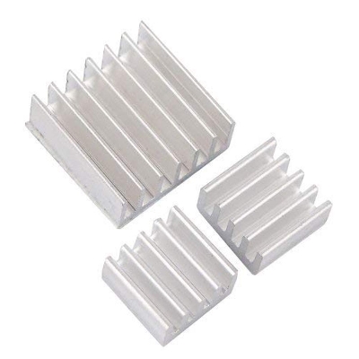 Picture of HEATSINK 3Pcs Set Of Aluminum Heat Sink 14x14x6mm 8x8x4mm Heatsink Aluminum Module Heatsink For Raspberry Pi IC Transistor