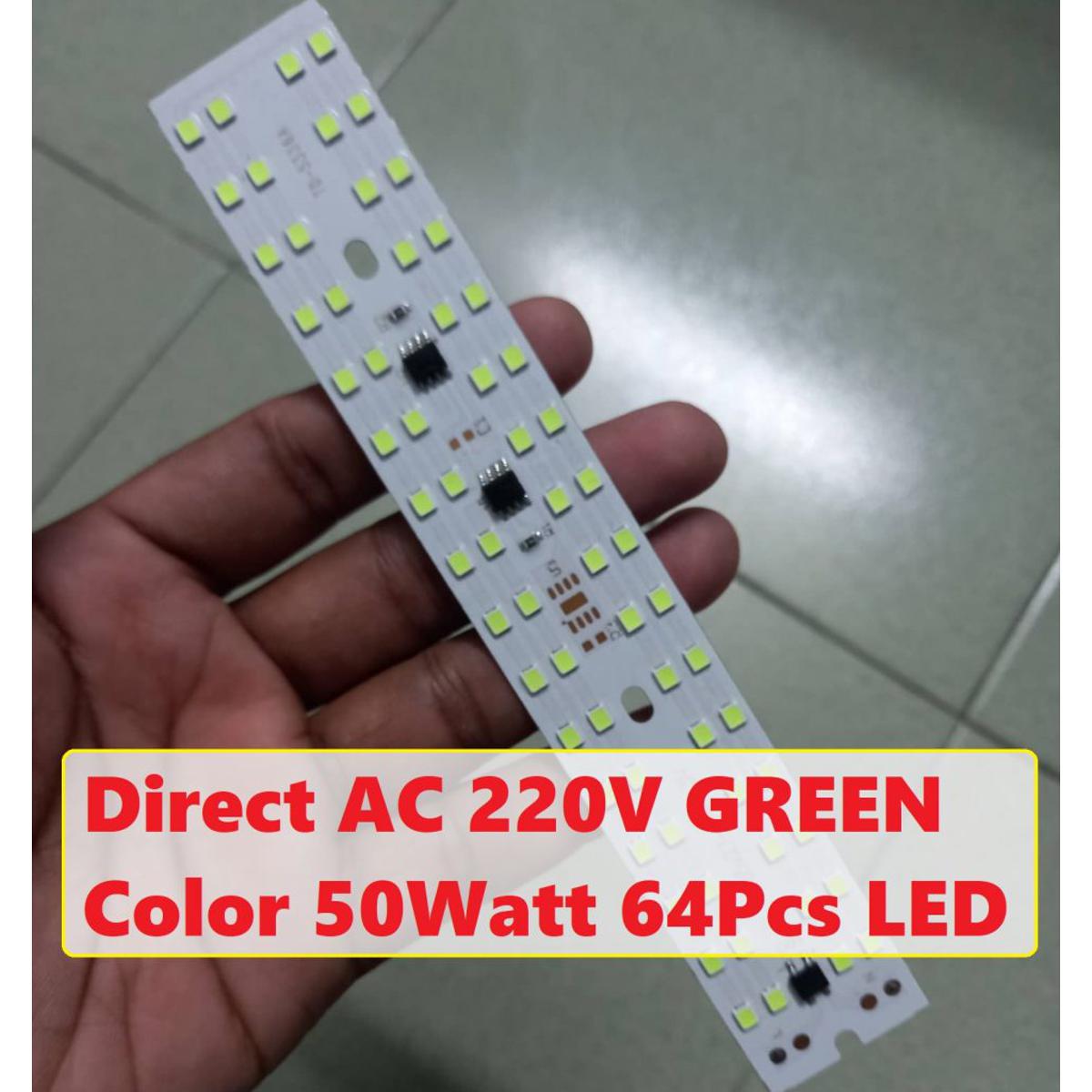 Picture of 50W GREEN Color HALOGEN Light 50W DIRECT AC 220V 50Watt LED Light Bulbs 165x27mm 64Pcs Green SMD LED Light SMD Board 220V SMD LED Light Plate SMD LED Light 50W