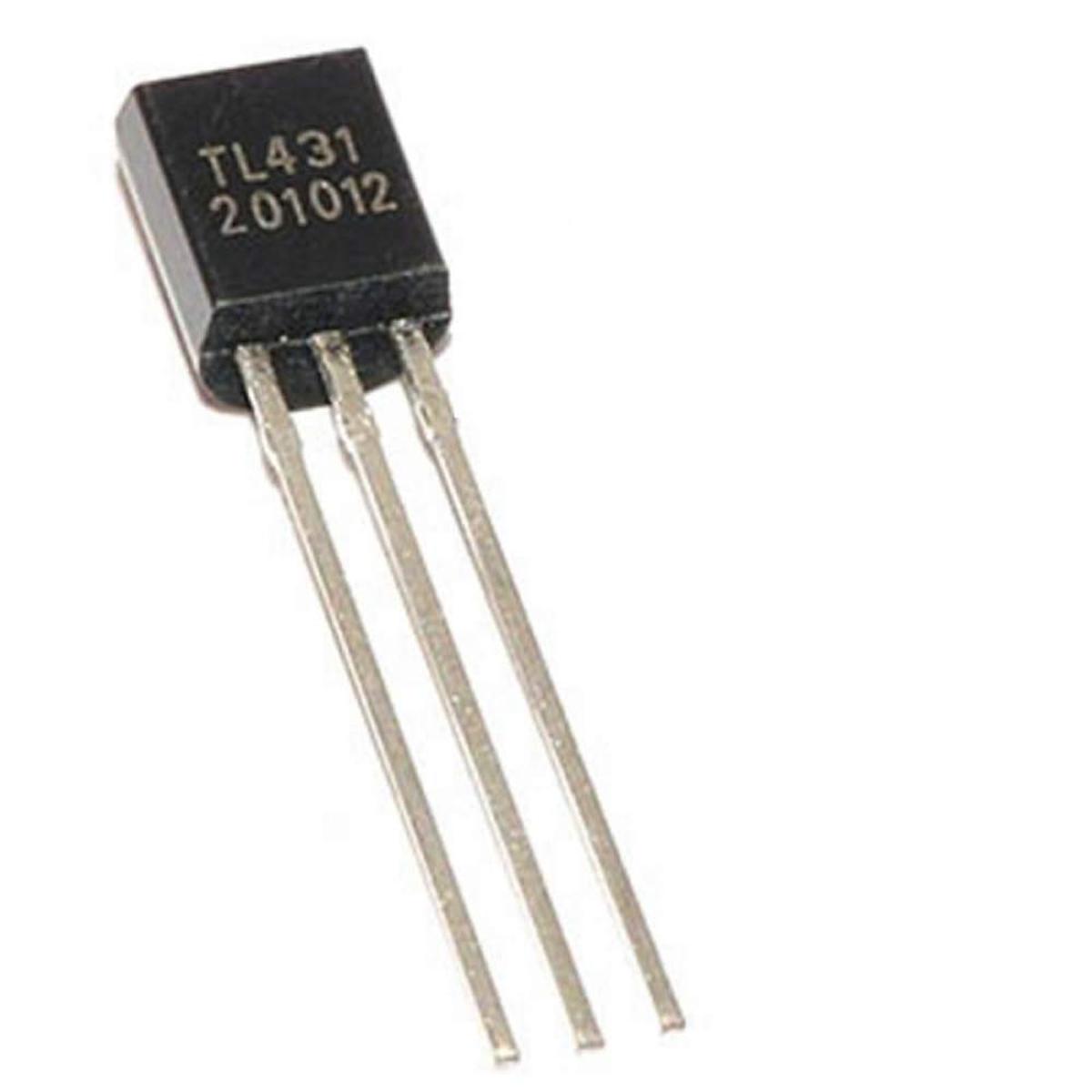Picture of 10Pcs- TL431 Transistor TL431 Regulator TO-92 3 Pin Leads Programmable Reference Voltage Adjustable Precision TL431 Shunt Regulator Transistor TL431AA TL431A 