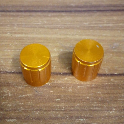 Picture of 3Pcs- 16mm Amplifier Knob 16x14mm Aluminium Alloy Potentiometer Knob Amplifier Volume Knob Knurled Shaft 6mm Hole Amplifier Audio Knob Switches Knob