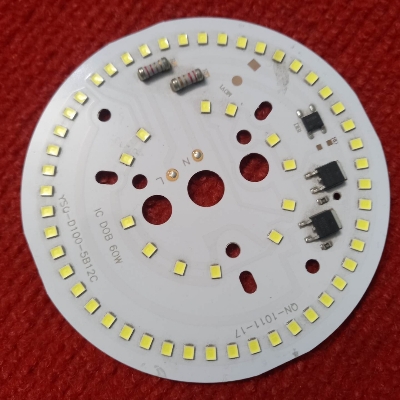 Picture of Round WHITE 60W DIRECT AC 220V 60Watt LED Light Bulbs 96mm 60Pcs White SMD LED Light Board 220V SMD LED Light Plate SMD LED Light 60W