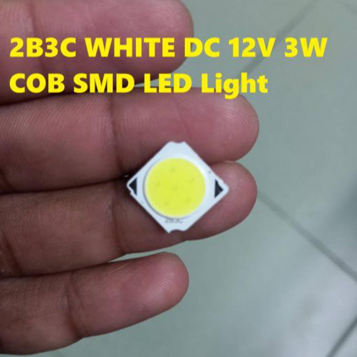 Picture of 2B3C 15x15mm WHITE 3W 12V COB SMD LED Light Chip 3W White COB LED Light 12V COB LED Light 3W COB Light COB LED Chip 12V COB LED Chip 3W Light Bulbs