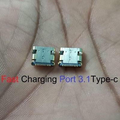 Picture of 2Pcs- 14 Pin TYPE C Socket Fast Charging Port 3.1 Type C Female Connector 14 Pin Type C USB Socket Adapter Soldering Repair For Mobile Phone Charger