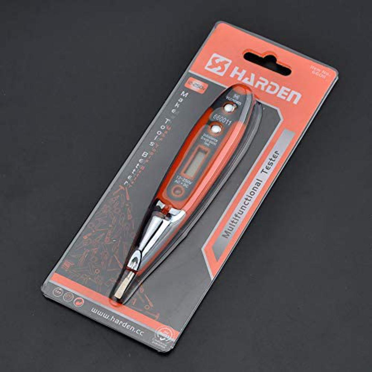 Picture of HARD-AC/DC AC DC Voltage Detector Tester Digital AC DC 12-250V Non-Contact AC DC Voltage Meter Digital Tester Pen With Night Sight Induction Multi Sensor LCD Display With LED Electric Test Pen