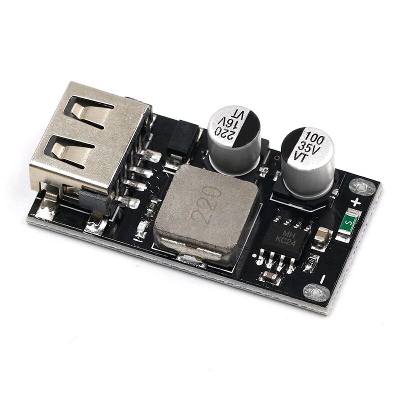 Picture of HW-298 QC3.0 QC2.0 Fast Quick Charging Board DC-DC Step Down Buck Converter Power Supply Module USB QC 3.0 QC 2.0 Charger Board 6-32V To USB 5V 9V 12V USB Fast Charging Module - Multi Plug