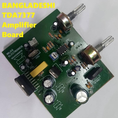 Picture of BANGLADESHI TDA7377 Amplifiers Circuit Board For 10W 10W Speakers Dual Channel TDA7377 Amplifiers Board DC 12V TDA7377 Subwoofer Amplifier Board 2 Volume Audio Circuit