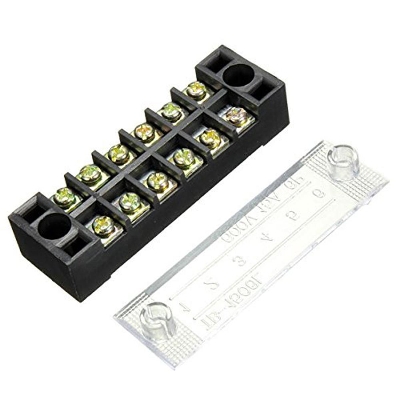 Picture of TB-2506 6P Double Row Terminal Block 600V 25A Terminal Block TB-2506 600V 25A 6P Double Row 6 Pin Terminal Block TB-2506 Terminal Block 600V 25A TB Series 6 Positions Ways Dual Row Barrier Screw Terminal Block Wire Cables Connector