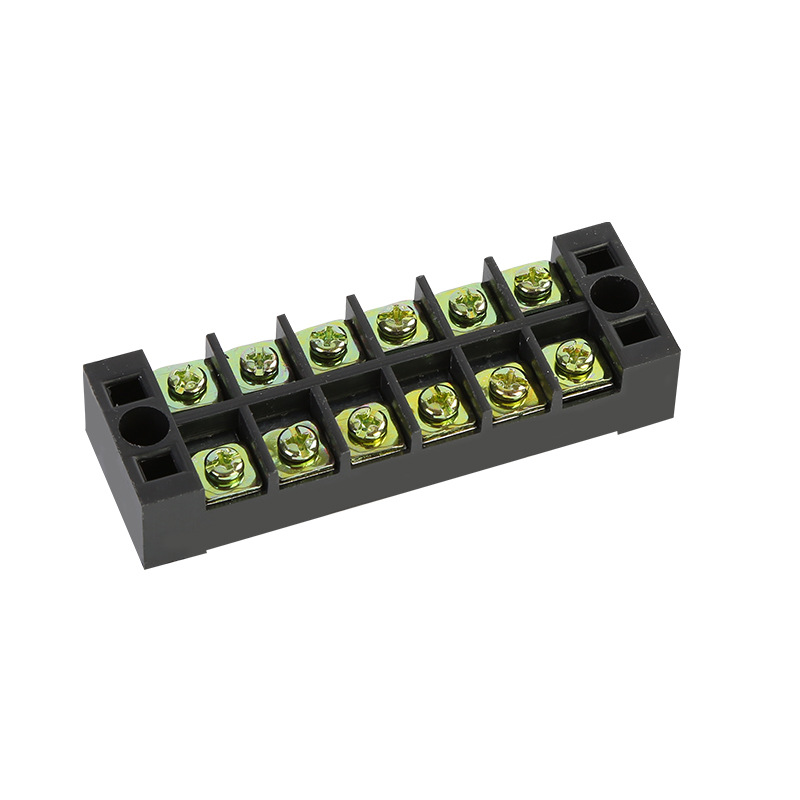 Picture of TB-2506 6P Double Row Terminal Block 600V 25A Terminal Block TB-2506 600V 25A 6P Double Row 6 Pin Terminal Block TB-2506 Terminal Block 600V 25A TB Series 6 Positions Ways Dual Row Barrier Screw Terminal Block Wire Cables Connector