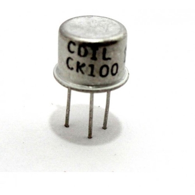 Picture of CK100 Transistor SK100 PNP Transistor 50V 0.5A 800mA Medium Power Transistor TO-39 3 Pin Leads Metal PNP SK100 Transistor