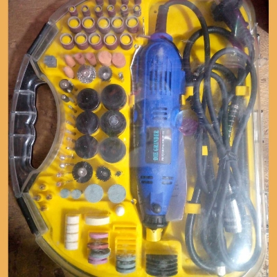 Picture of Dremel Mini Drill AC 220V 180W 211Pcs Electric Power Tools Dremel Rotary Drill Grinding Machine Engraving Sanding Polishing Adjustable Speed DIY Tool Set