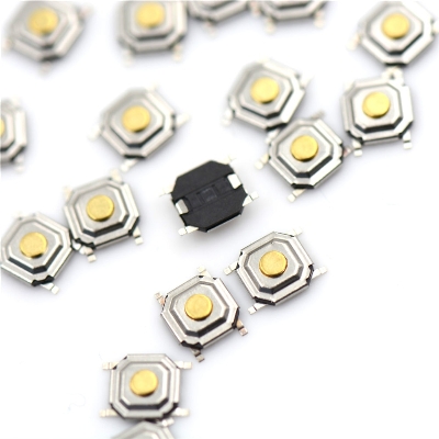 Picture of 5pcs - SMD Momentary 4Pin Tactile Tact Push Button Switch 4 Pin 5x5x1.5mm On Off PCB SMD Touch Switch Momentary Push Button Switch Square Push Switch Light Switch