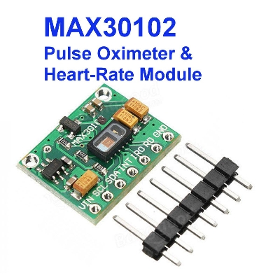 Picture of MAX30102 Module MAX30102 Heart Rate Oximeter Sensor Module Pulse Oximeters Heart Rate Sensor ModuleDevelopment Board With 7 Pin Cables Connections Header - Multi Plug - Multi Plug